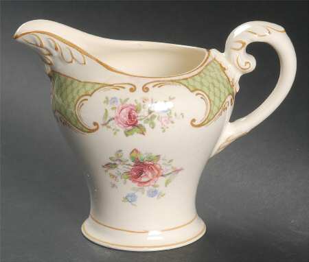 Staffordshire Rose Green Creamer