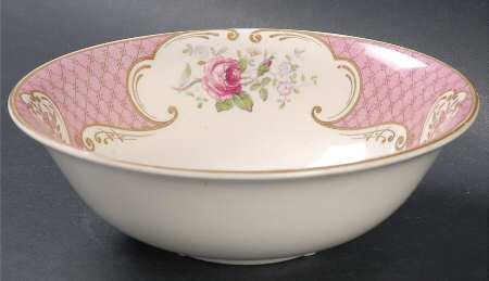 Staffordshire Rose Pink Coupe Cereal Bowl