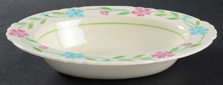 Sweet Briar 10" Oval Vegetable Bowl