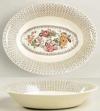 Swing Time (Smooth) 8" Oval Vegetable Bowl
