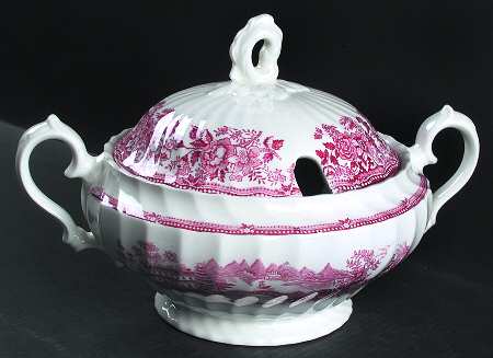 Tonquin Pink Red Tureen &  Lid