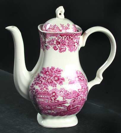 Tonquin Pink Red Coffee Pot & Lid