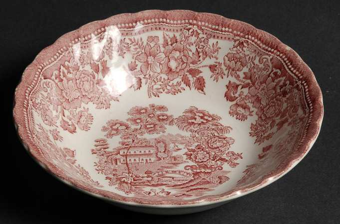 Tonquin Pink Red Coupe Cereal Bowl