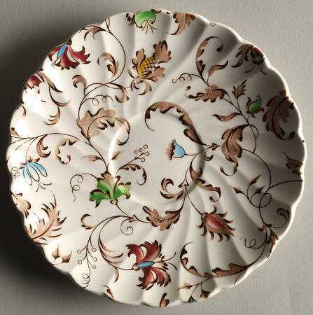 Vanity Fair Multicolor Saucer for Flat Cup