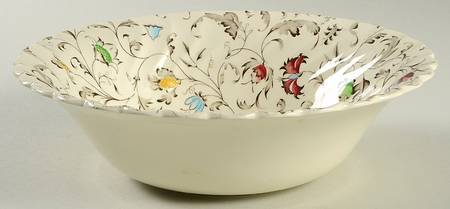Vanity Fair Multicolor 8" Round Vegetable Bowl