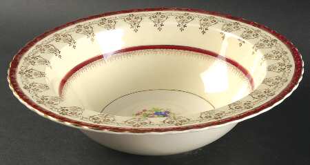 Valencia Burgundy 10" Round Vegetable Bowl