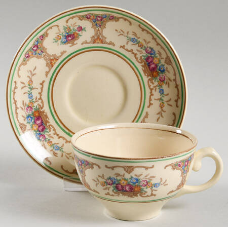 Footed Cup & Saucer Set
