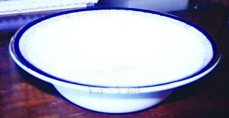 Westpoint Navy Blue 9" Round Vegetable Bowl