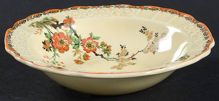 Wildflower Rim Fruit/Dessert (Sauce) Bowl