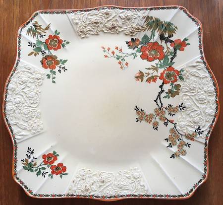 Wildflower Handled Cake Plate