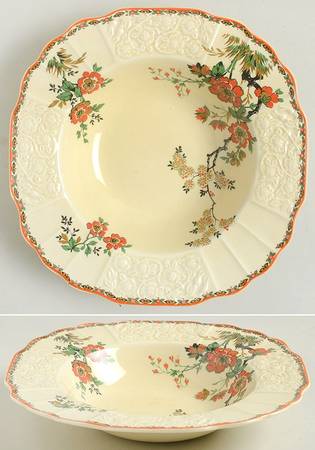 Wildflower Rim Soup Bowl