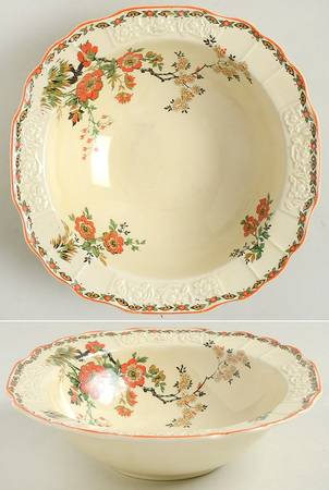 Wildflower Rim Cereal Bowl