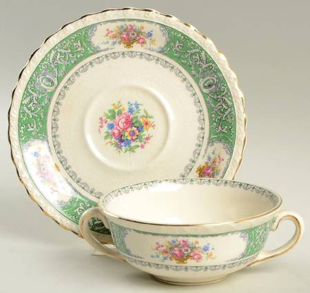 Winchester Flat Cream Soup Bowl & Saucer Set