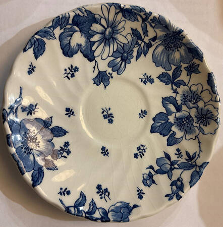 Wild Rose Blue Saucer
