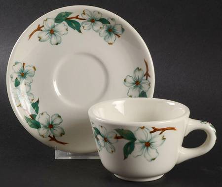Monticello Flat Cup & Saucer Set