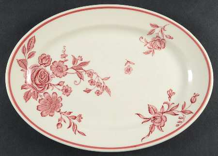 Sharon (American) 10" Oval Serving Platter