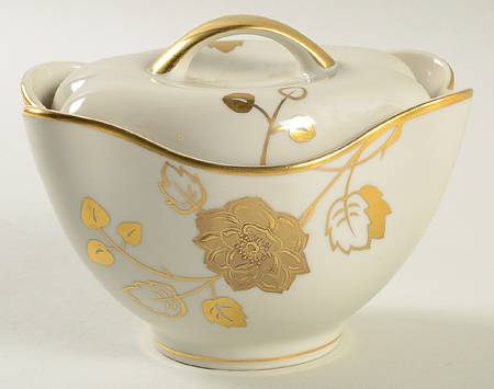 Goldrose Sugar Bowl & Lid