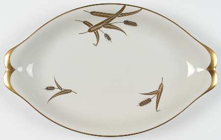 Midas (Cream Background, Occupied Japan) 15" Oval Serving Platter