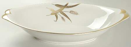 Midas (Cream Background, Occupied Japan) 12" Oval Vegetable Bowl