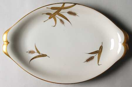 Midas (Cream Background, Occupied Japan) 13" Oval Serving Platter