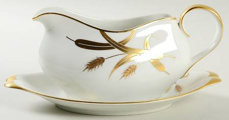 Midas (White Background) Gravy Boat & Underplate
