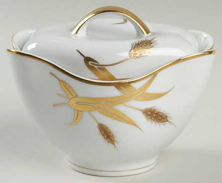 Midas (White Background) Sugar Bowl & Lid