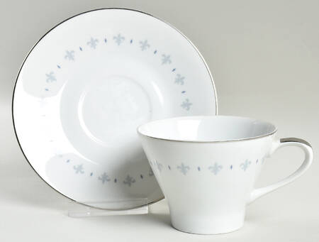 Blue Elegance Flat Cup & Saucer Set
