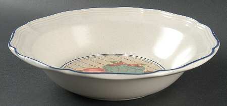 Country Treats 9" Round Vegetable Bowl