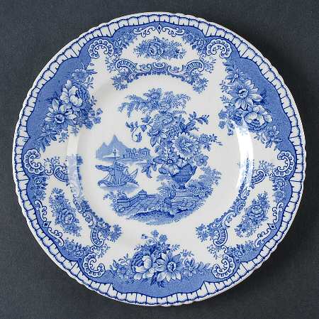 Bombay Blue (Semi-Scalloped) Salad Plate