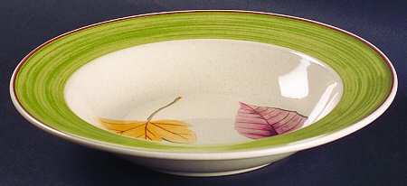Leaf Lyric Large Rim Soup Bowl