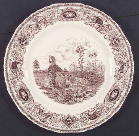 Game Birds Dinner Plate