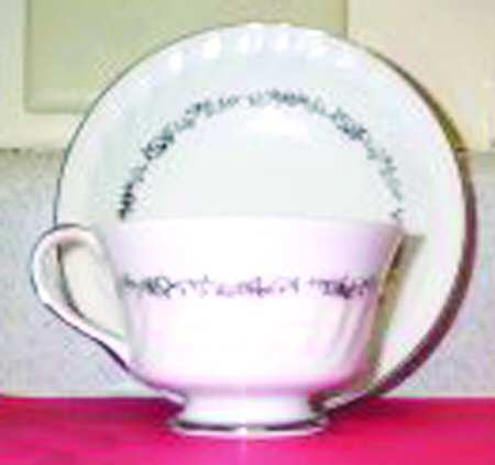 Provence Footed Cup & Saucer Set