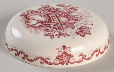 Fruit Basket Red Lid for Small Ginger Jar