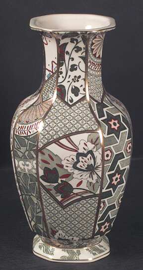 Applique Green Large Indian Vase