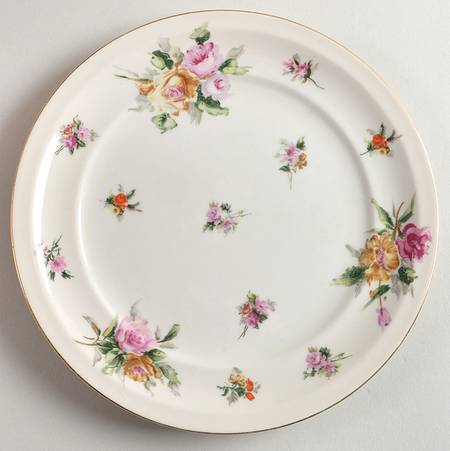 Garden Rose Salad Plate