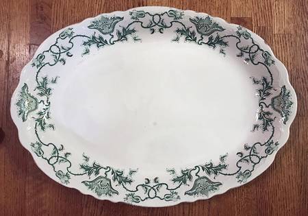 Hartwell Green 16" Oval Serving Platter