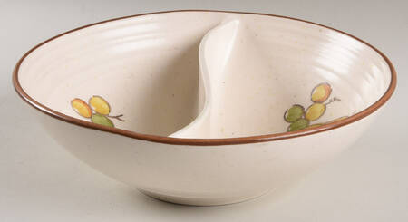 Tropicana Round Divided Vegetable Bowl