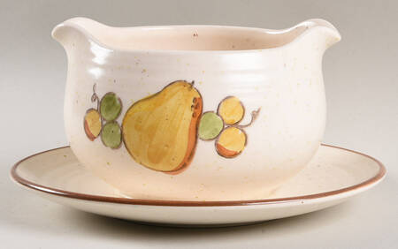 Tropicana Gravy Boat with Attached Underplate