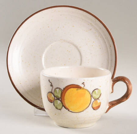 Tropicana Flat Cup & Saucer Set