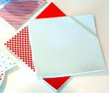 Red Graphics Dessert/Pie Plate