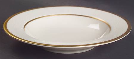 Ivory Flair Rim Soup Bowl