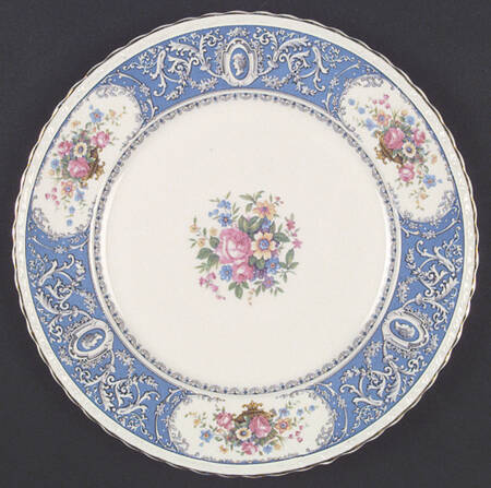 Kensington Blue Large Dinner Plate by Myott Staffordshire