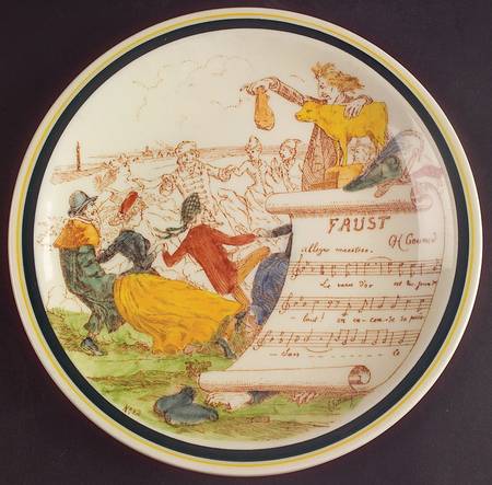 French Opera Reproductions Brown Multicolor by Metlox - Poppytrail - Vernon