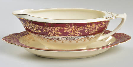 Golden Court Gravy Boat & Underplate