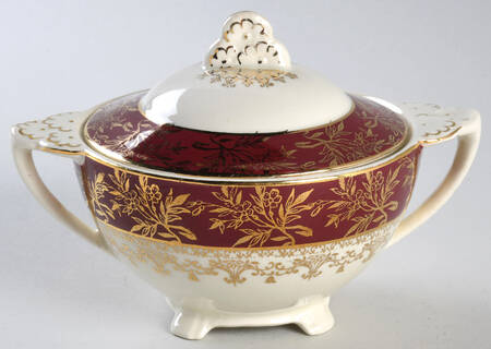 Golden Court Sugar Bowl & Lid