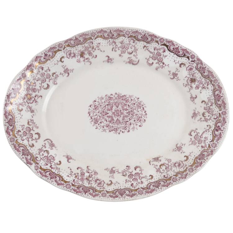 Alhambra (Pink) 10" Oval Serving Platter