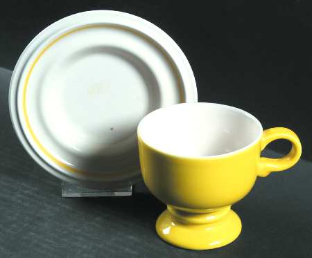 Forecast Yellow Footed Cup & Saucer Set