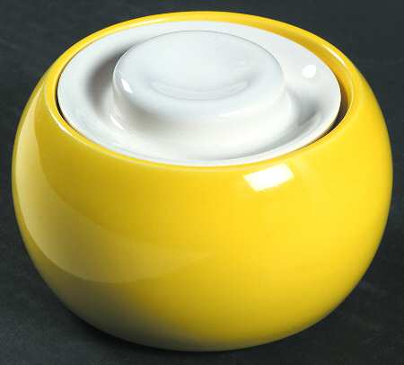 Forecast Yellow Sugar Bowl & Lid