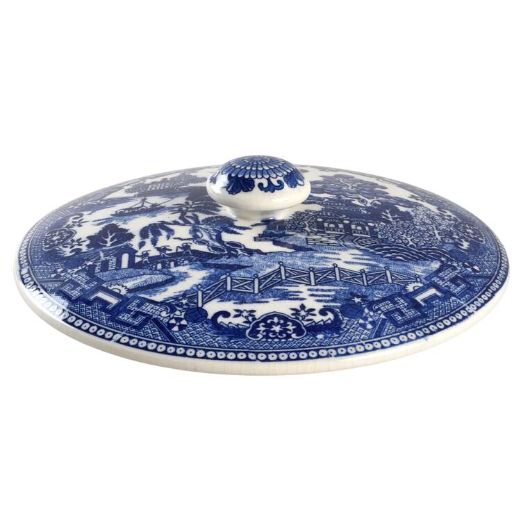 Blue Willow Lid for 3 piece Stacking Bento Box