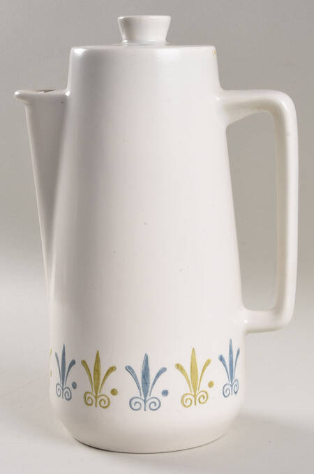 Fleur De Lis Coffee Pot & Lid